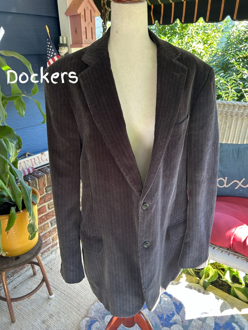 Gray Corduroy Blazer
